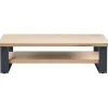 Best Salontafel Verato eikenhout 140x70 cm rechthoekig naturel grey Woonseries|Salontafel