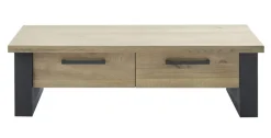 Salontafel Verato eikenhout 70x140 cm rechthoekig natural grey Woonseries|Salontafel
