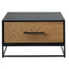 Best Salontafel Vinito (B65xL65) eiken fineer zwart/naturel Woonseries|Salontafel