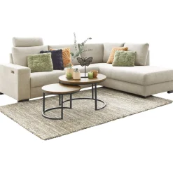 Clearance Salontafelset Lunata 55 en 75 cm rond barley Woonseries|Salontafel