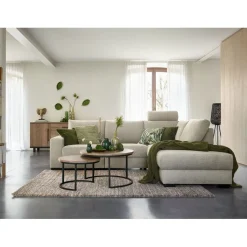 Clearance Salontafelset Lunata 55 en 75 cm rond barley Woonseries|Salontafel