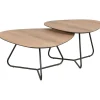 New Salontafelset Tidino 67 en 83 cm organisch Woonseries|Salontafel