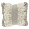 New Sierkussen Antrona 45x45cm wit kwasten Sierkussens