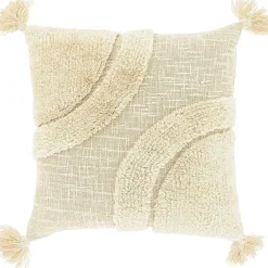 Best Sierkussen Foglia 45x45cm dessin 9 naturel Sierkussens