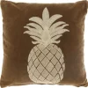 Outlet Sierkussen Gorduno ananas 45x45cm bruin Sierkussens