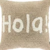 Clearance Sierkussen Isarco 45x45cm hola lichtgrijs Sierkussens