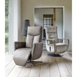 Discount Sta-op stoel Seduto elektrisch bruin Relaxfauteuil|Sta-Op-Stoel