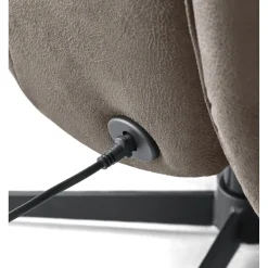 Hot Sta-op stoel Seduto elektrisch microleder bruin Relaxfauteuil