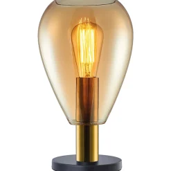 Best Tafellamp Felinio amber glas 1-lichts Tafellamp