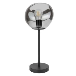 Online Tafellamp Macato zwart smoke glas 1-lichts Tafellamp