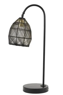 Outlet Tafellamp Marola zwart goud 60x23 cm Tafellamp