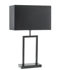 Clearance Tafellamp Tarante (lampvoet h41) mat zwart Tafellamp