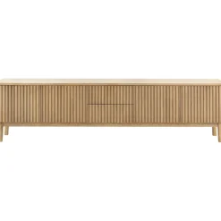 Discount TV-meubel Arrosto eikenhout 58x225x40 cm light roast Woonseries|Tv-Meubel