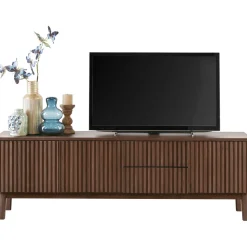 Outlet TV-meubel Arrosto eikenhout 58x180x40 cm Dark Roast Tv-Meubel|Woonseries