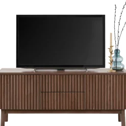 Discount TV-meubel Arrosto eikenhout 58x135x40 cm Dark Roast Woonseries|Tv-Meubel