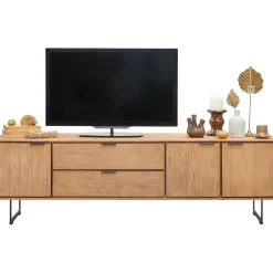 Tv-meubel Aska (195 Cm) teak naturel brushed Woonseries|Tv-Meubel