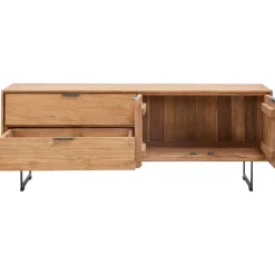 Tv-meubel Aska (157 Cm) teak naturel brushed Woonseries|Tv-Meubel