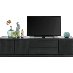 Best TV-meubel Lavio (203 cm) eiken zwart Woonseries|Tv-Meubel