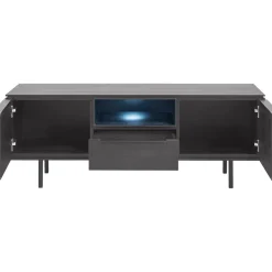 New TV-meubel Nero (136 cm) noir decor Woonseries|Tv-Meubel