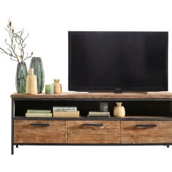 Clearance TV-meubel Romaro (147 Cm) teakhout mix rough Woonseries|Tv-Meubel