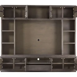 Best Tv-wandmeubel Lavio grafiet eikenhout 242 cm Woonseries|Wandmeubel