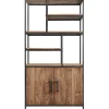 Hot Vakkenkast Romaro (98 Cm) teak mix rough Woonseries|Vakkenkast