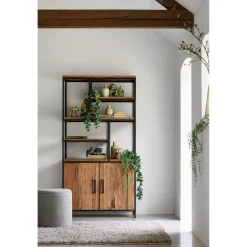 Hot Vakkenkast Romaro (98 Cm) teak mix rough Woonseries|Vakkenkast