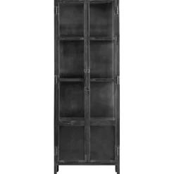 New Vitrinekast Carpino (65 Cm) metaal glas Woonseries|Vitrinekast