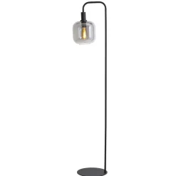 Sale Vloerlamp Peglio glas smoke zwart 1-lichts Vloerlamp