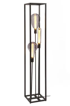 Vloerlamp Tiamo zwart staal 160x25 cm Vloerlamp