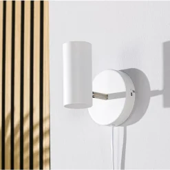 Outlet Wandlamp Mirare wit metaal 1-spots Wandlamp