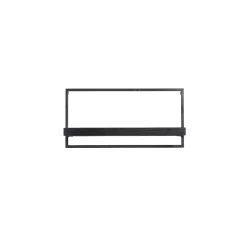 New Wandplank Pardal hout metaal 30x60 cm zwart Wandplanken
