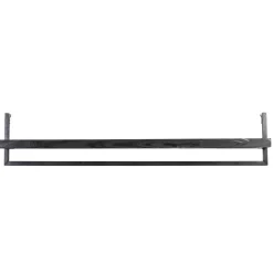 Wandplank Pardal hout metaal 24x120 cm zwart Wandplanken