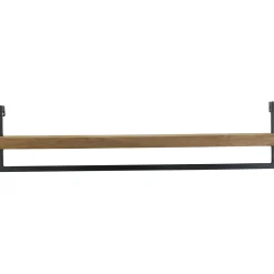 New Wandplank Pardal hout metaal 24x100 cm bruin Wandplanken