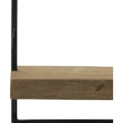 Hot Wandplank Pardal hout metaal 30x60 cm bruin Wandplanken